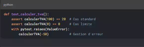 Test Unitaires (Python - pytest)